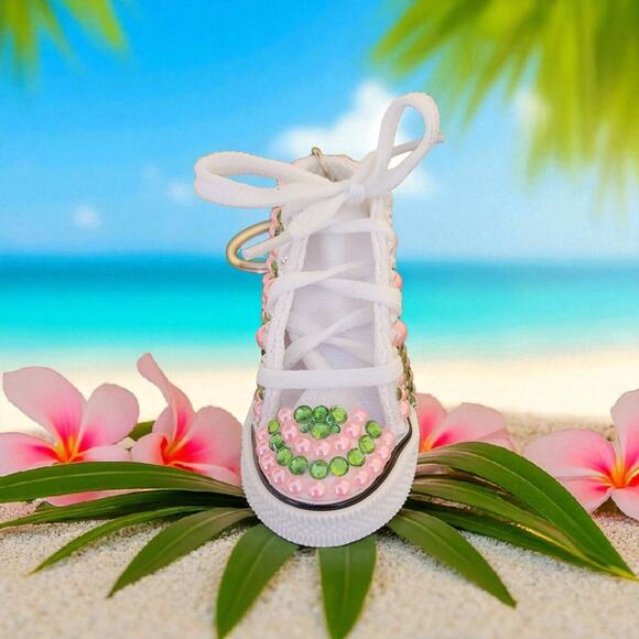 AKA Alpha Kappa Alpha Keychain Shoe Custom Made - Picture 4 of 4